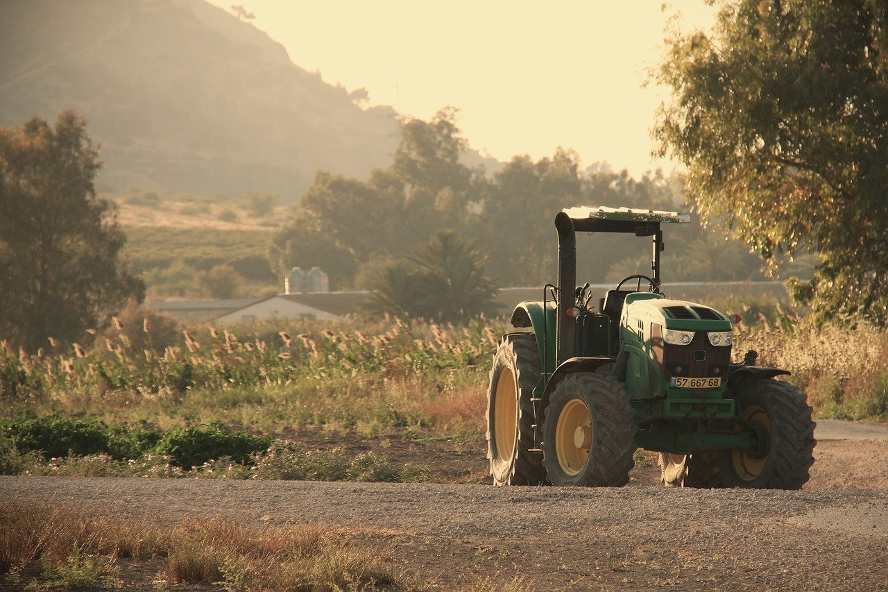 Tractor on a field