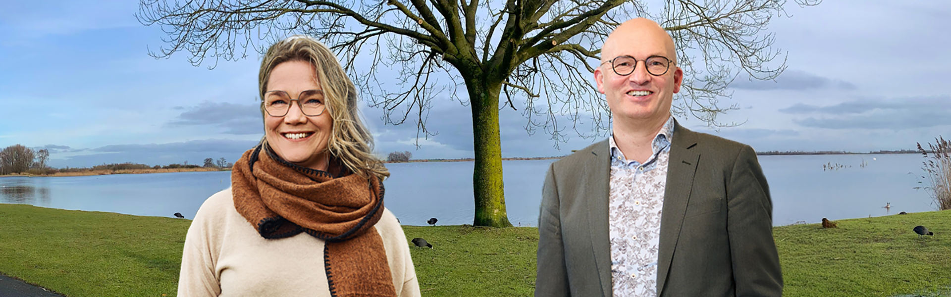 Board of directors Martine van Tilburg and Rien Komen